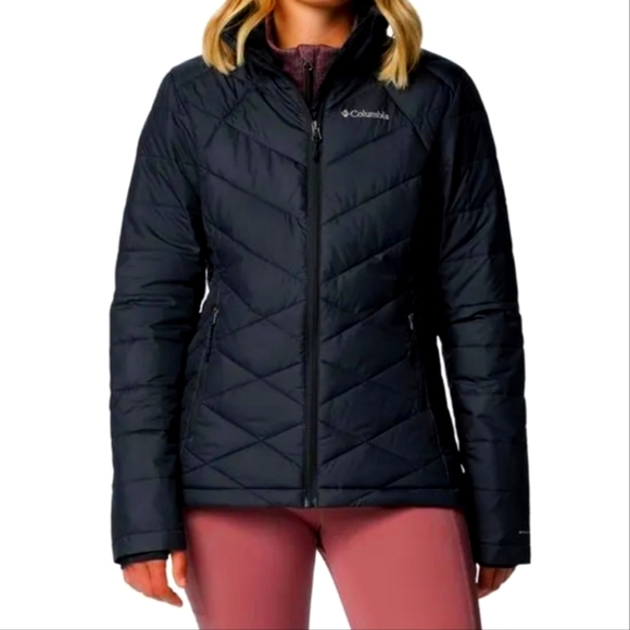 Columbia Heavenly Black Omni Heat Jacket Insulated Water-Resistant, SIZE SMALL. - Picture 1 of 13
